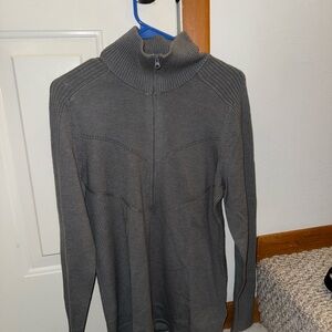 Royal Robbins Gray Zip Up Sweater